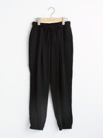 ベネシャンウエストイージーパンツ/ブラック