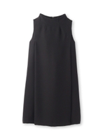 ボトルネックノースリーブワンピース/ブラック(019)