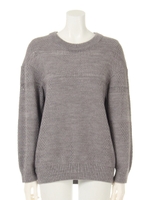 鹿の子編み前袖KT/グレー