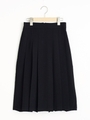【relaxing line】Jサイドプリーツスカート/ブラック