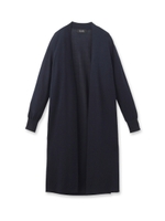 サイドスリット入りミディカーディガン/ダークグレー(013)