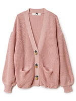 フルーツビジューボタンカーデ/ピンク