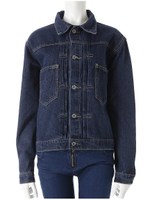 ヴィンテージデザインデニムジャケット/ブルー