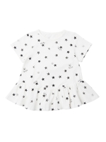 S/S TUNIC STAR PRINT(4T〜7T)  /WHITE