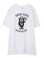 【X-girl×ODDJOB】ODDJOB BEAR S/S MENS TEE/ネイビー