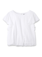 [L]エアリーツイルプルオーバー/ホワイト(002)