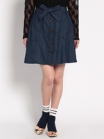 ・台形デニムスカート/Light Indigo