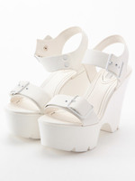 【R&E】ベルテッドスポーティサンダル/ブルー