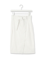 ウエストベルト付きタイトスカート/ホワイト系(302)