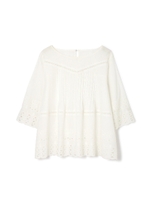 エンブロイダリーブラウス/ホワイト(031)