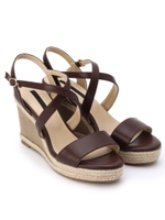 コンビウェッジサンダル/ブラック(019)