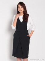 サロペットワンピース/ネイビー