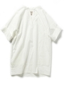 タイプライターシャツワンピース/ホワイト
