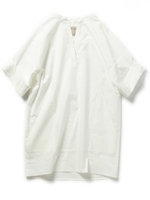 タイプライターシャツワンピース/ホワイト