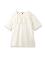 ティアードデザインフライスプルオーバー/ライトベージュ(051)