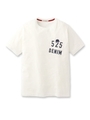 525 DENIM プリント Tシャツ/ブルー系(094)