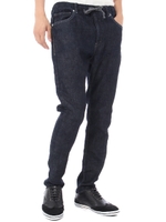 【WEB限定SALE 9/16 18:00?9/26 10:00】【AZUL by moussy】スキニードビーデニムパンツOW濃色/One Wash