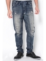【AZUL by moussy】スキニードビーデニムパンツリメイクSW濃色/Stone Wash