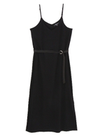 ベルト付きマキシキャミワンピース/カーキ(180)