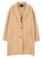 無地チェスターコート/ベージュ