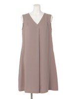 ノースリＡラインワンピース/レンガ