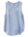 LIGHTWEIGHT DENIM TANK TOP/ライトインディゴ