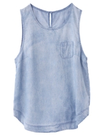 LIGHTWEIGHT DENIM TANK TOP/ライトインディゴ