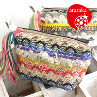 atataka（アタタカ）キラキラウロコボートポーチ