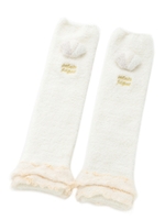 moco moco’アクアドライ’シェルbabyレッグウォーマー/PNK