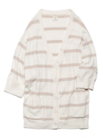 moco moco’スムーズィー’カーディガン/BORDER