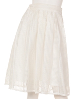 【Auntie Rosa】ブロックレースSK/WHT