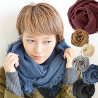 ふわふわシャギーフリンジストール