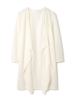 テンセルリバーカットソーロングカーディガン/ホワイト(030)