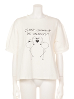 フラミンゴタックスリーブT/ライトグレー