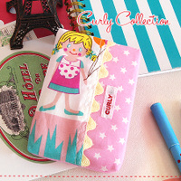 プリントティッシュケース［ピッピ/ピンク×ホワイトスター］