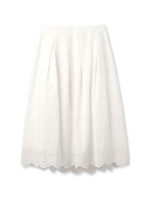 ボッティレーススカート/ブルー系(094)