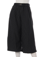 ポンチSTホソベルトツキワイドパンツ/ブラック