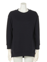 丈長めワッフルプルオーバー/グレー