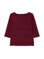 度詰めボーダーカットソー/ネイビー(121)