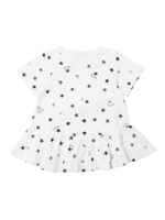 S/S TUNIC STAR PRINT(12M〜3T)  /CHARCOAL