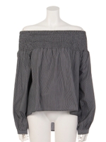 WIDEシャーリングデコルテTOP/MIX