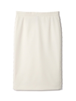 Ｗクロスライトレースアップサイドスカート/ホワイト(030)