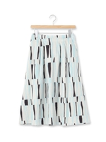 [リネン混]Forest Curtain Skirt/ブルー(192)