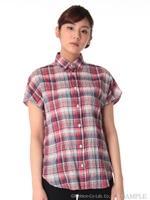 コットンシャーリングシャツ/イエロー