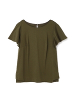 プライマリーポンチフレアースリーブカットソー/カーキ(180)