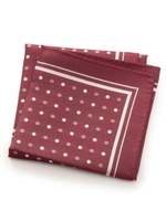 ベーシックドットポケットチーフ/ブルー(492)