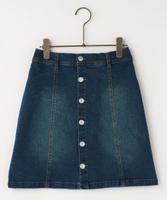 前ボタンミニスカート