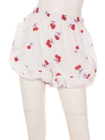 BE MY CHERRY FRILL SHORTS/WHITE