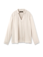 FLORENT スキッパーブラウス/ライトグレー(011)