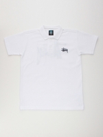 Kids Stock Polo/White